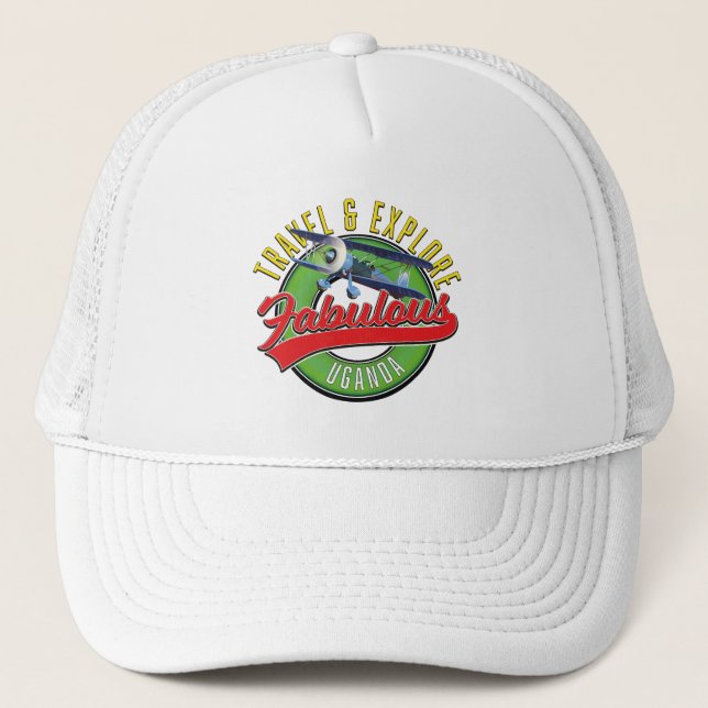 Resa Utforska Fantastiska Uganda T-Shirt Keps (Framsida)