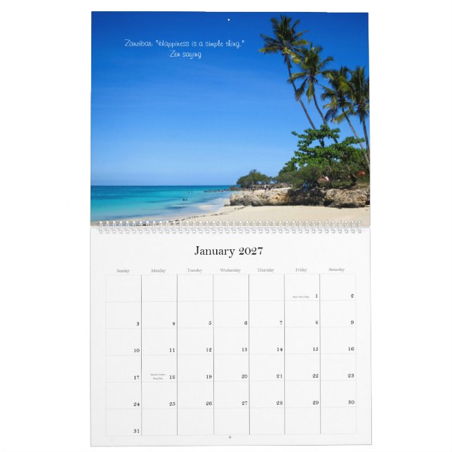 Resa världen runt i 2015 kalender (Jan 2027)