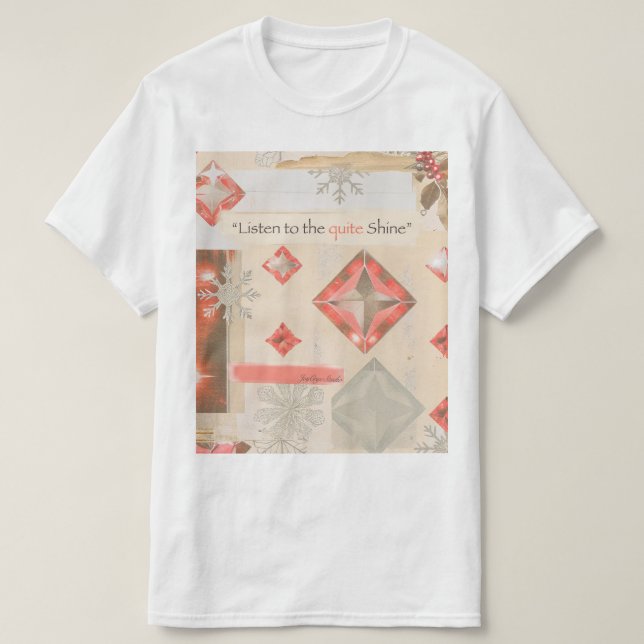 Resa & Varmt Ljus – Vit T-shirt (Design framsida)
