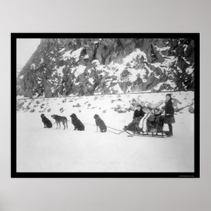 Resa vid hundsleden Kanada 1912 Poster