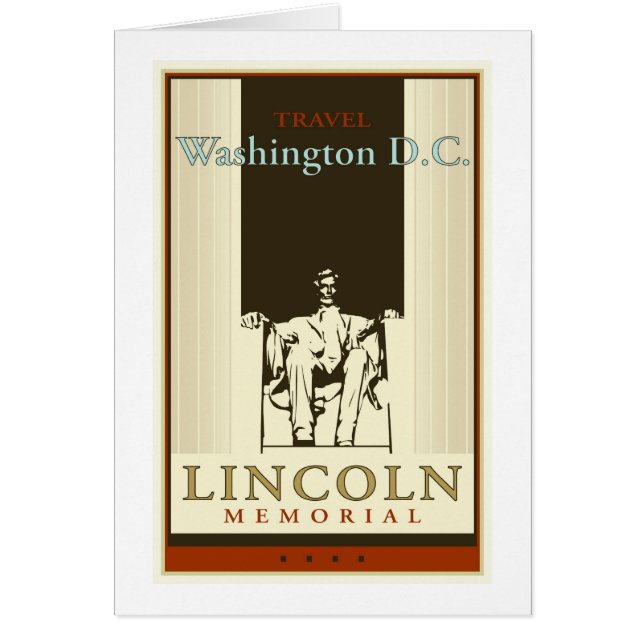 Resa Washington DC Hälsningskort (Framsidan)