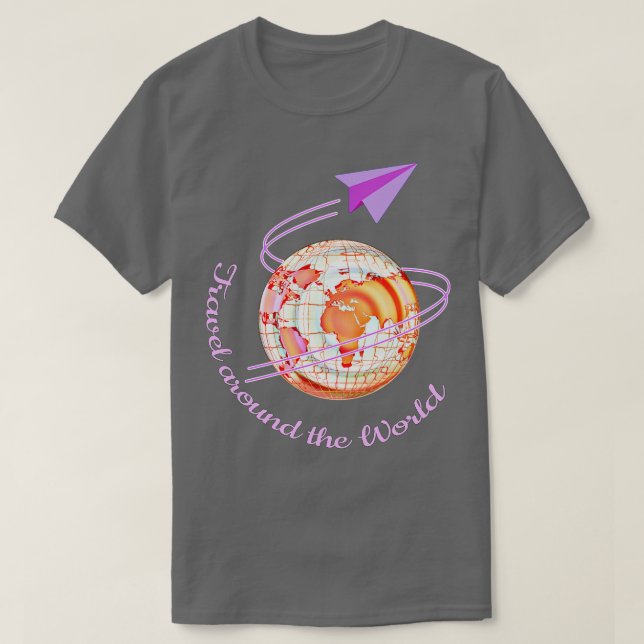 Resa World Vacation Travel Gift T Shirt (Design framsida)