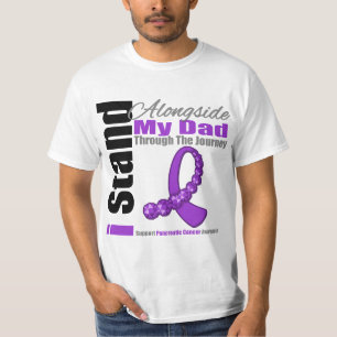 Resaband för bukspottkörtel- cancer (pappan) tee shirt