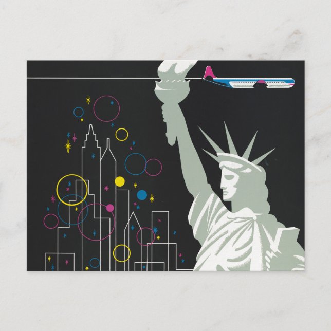 Resaffisch för att flyga Northwest Airlines Vykort (Framsida)