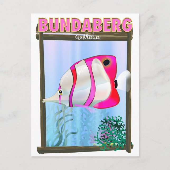 Resaffisch för Bundaberg Australien Vykort (Framsida)