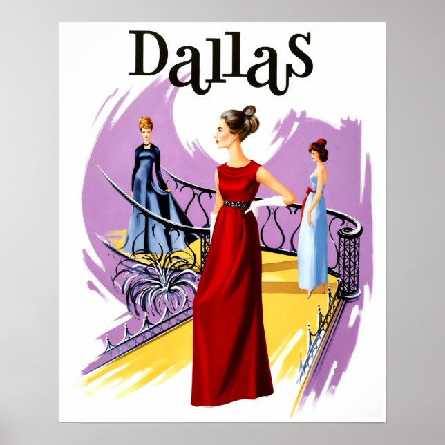 Resaffisch för Dallas, Texas Poster (Framsidan)