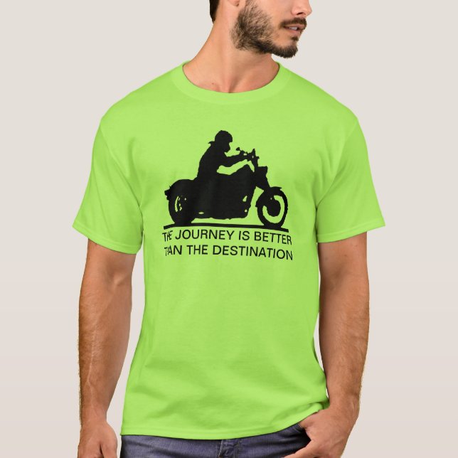 Resan är bättre än destinationen t-shirt (Framsida)
