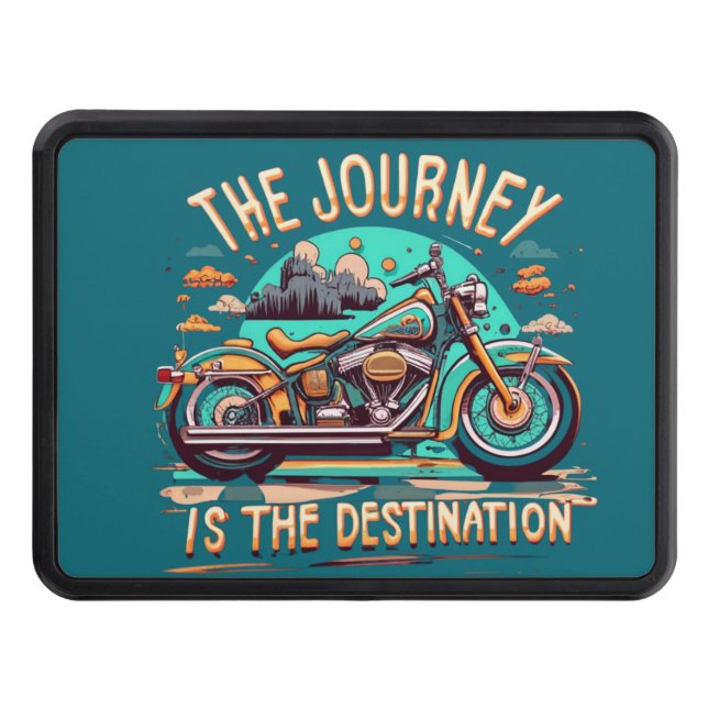 Resan är destination: Vintage motorcykel Dragkroksskydd (Framsidan)