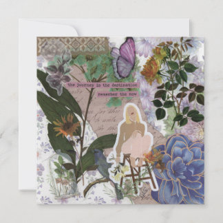 Resan är det platta kortet för mål