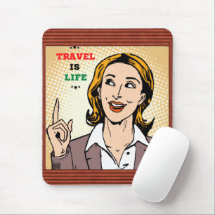 Resan är Life Mousepad Musmatta
