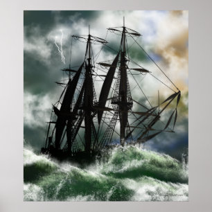 Resan - Columbus som seglar i havet Poster