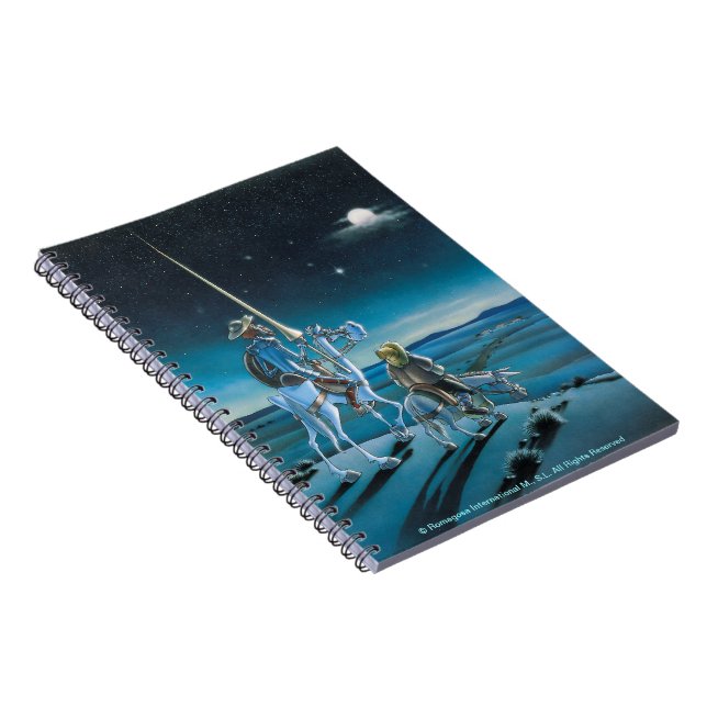 Resan - den universitetslärareQuixote tecknaden - Anteckningsbok Med Spiral (Högra Sidan)