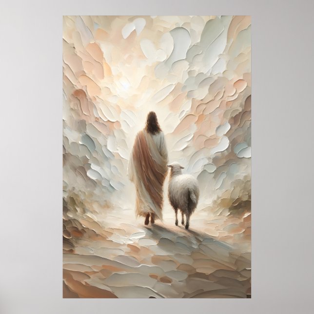 Resan Hem Den Gode Herden Jesus Påsk Poster (Framsidan)