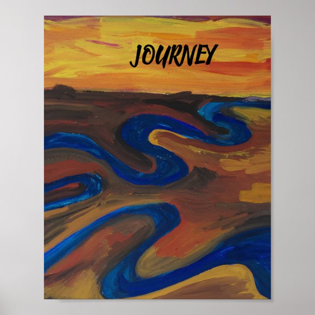 RESAN POSTER AV ARTIST PAULA REILLY. (Framsidan)