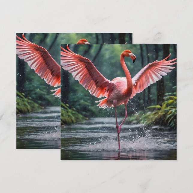 Resan under flygning: Rosa Flamingos Riverdansk (Fram/baksida)
