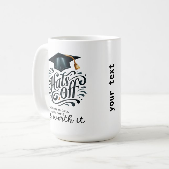 Resan var lång kaffemugg (Framsida vänster)