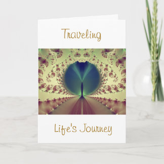 Resande av livets journey Greeting Card Kort