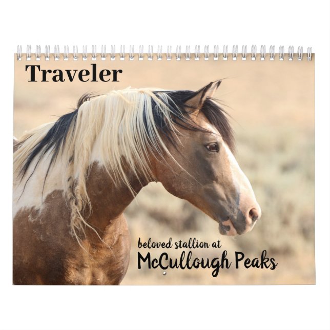 Resande av McCullough Peaks Vild Horse Kalender (Omslag)