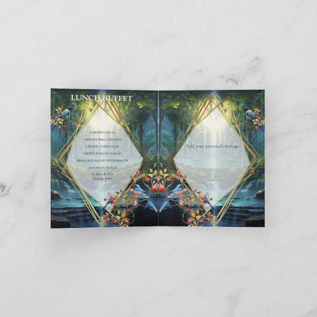 Resande av Waterfalldestination i vår värld Inbjudan (Inuti)