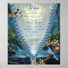 Resande av Waterfalldestination i vår värld Poster