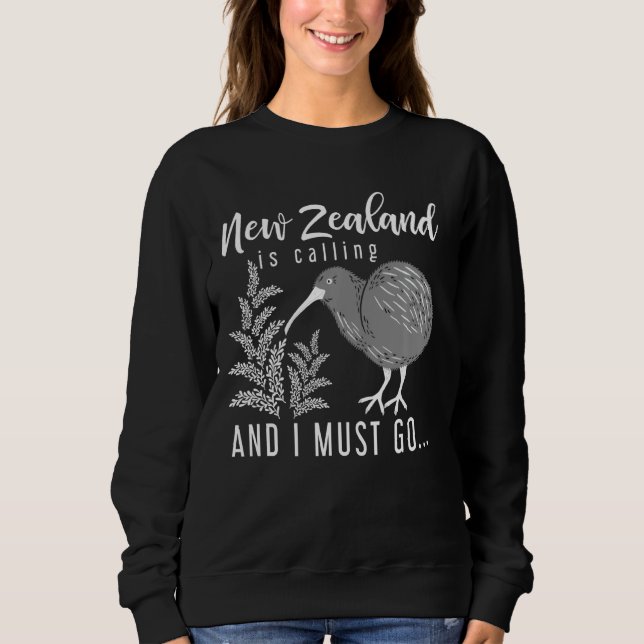Resande Backpacker Kiwi Nya Zeeland T Shirt (Framsida)