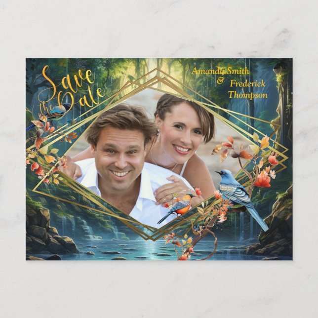 Resande destinationslandskap i vår värld meddelande vykort (Framsida)