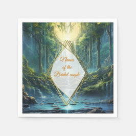 Resande destinationslandskap i vår värld pappersservett