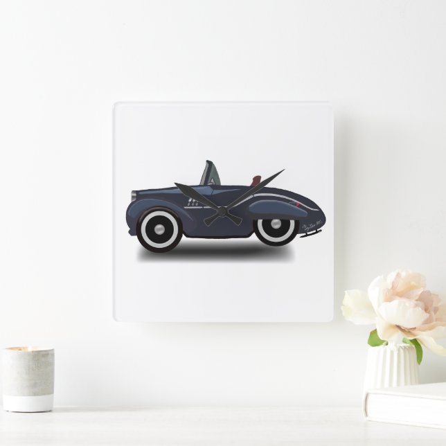 Resande genom tid fyrkantig klocka (Hem)