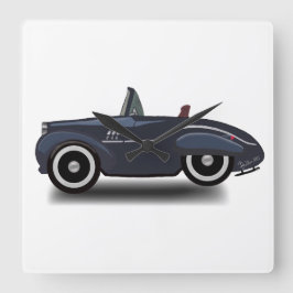 Resande genom tid fyrkantig klocka