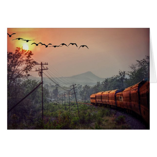 Resande Hälsningskort (Framsidan Horizontal)