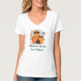 Resande Katt Kärleksögonblick T Shirt