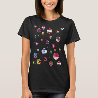 Resande Land som reser över hela världen över Land T Shirt
