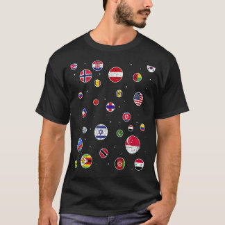 Resande Land som reser över hela världen över Land T Shirt