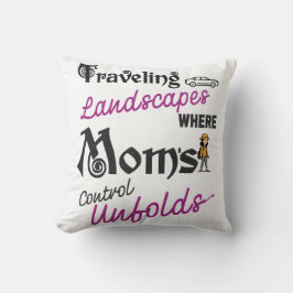 Resande landskap för Mammor som Kärlek på resan Kudde