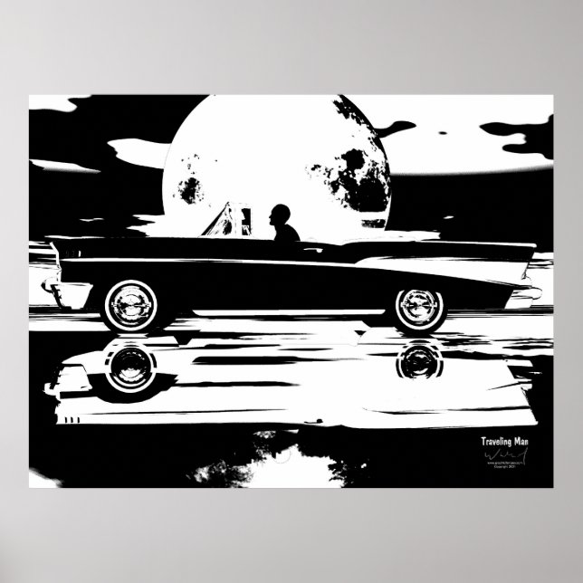 Resande man poster (Framsidan)