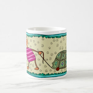 Resande sköldpadda kaffemugg