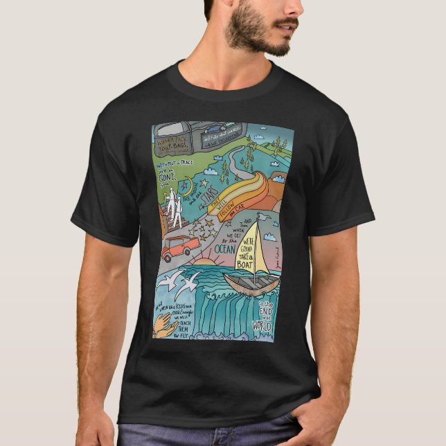 resande vibe t shirt (Framsida)