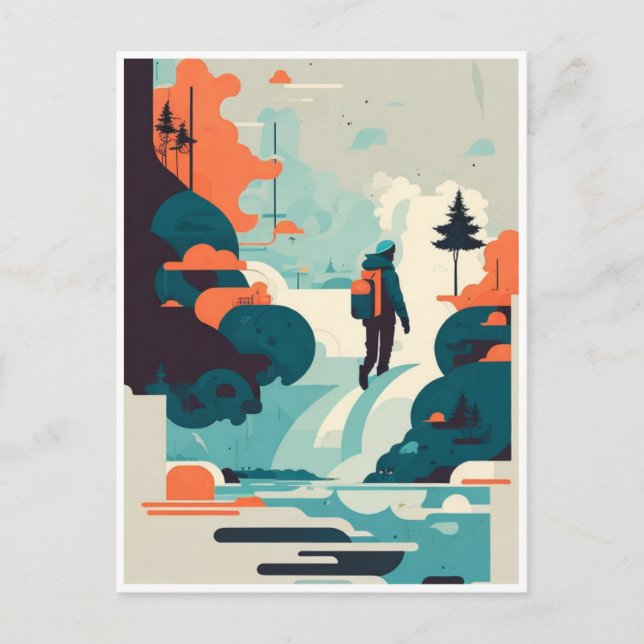 Resande  vykort (Framsida)