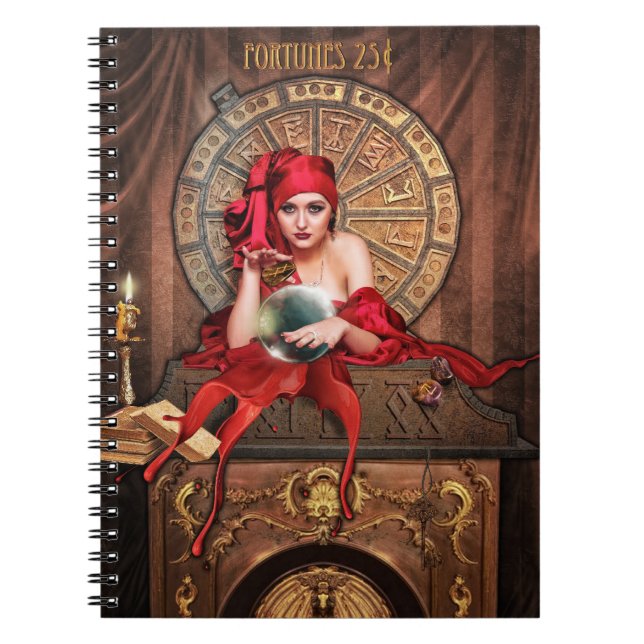 Resande zigensk anteckningsbok med spiral (Framsidan)