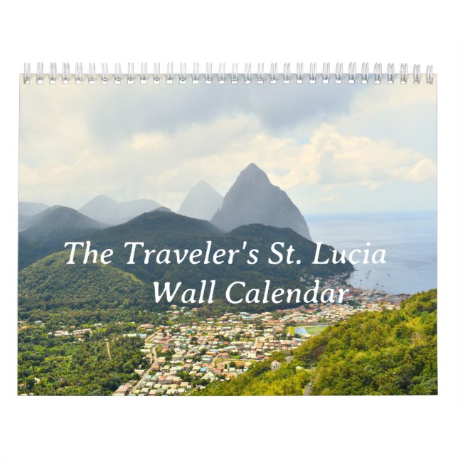 Resans kalender i St. Lucia Wall Calendar (Omslag)