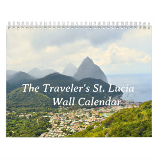 Resans kalender i St. Lucia Wall Calendar