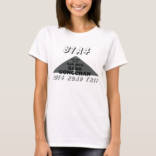 RESAutslagsplats 2014 för VÄG B1A4 T-shirt (Framsida)