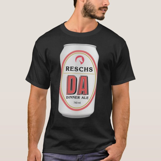 RESCHS DA ÖLBUXA Middagsöl Dirty Annie retro T Shirt (Framsida)