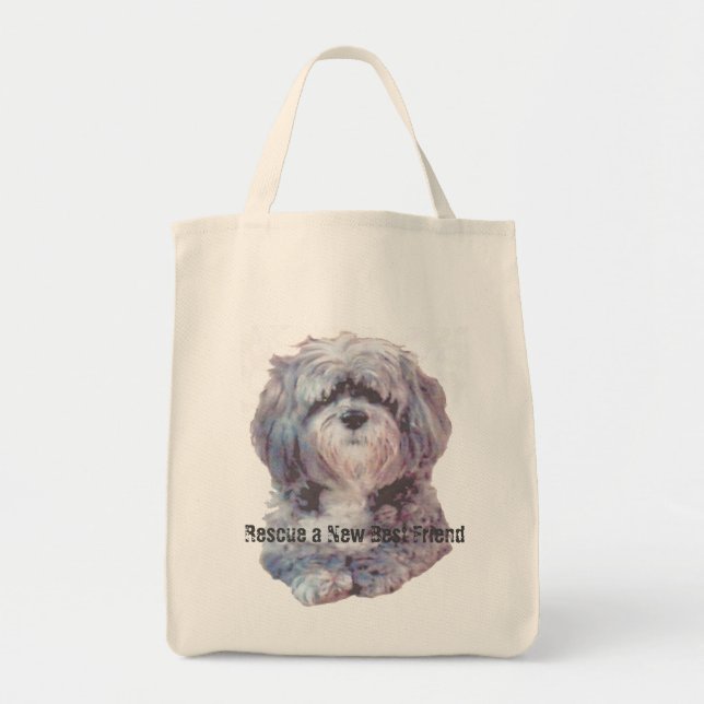 Rescue Dog and Cat Tote Tygkasse (Framsidan)