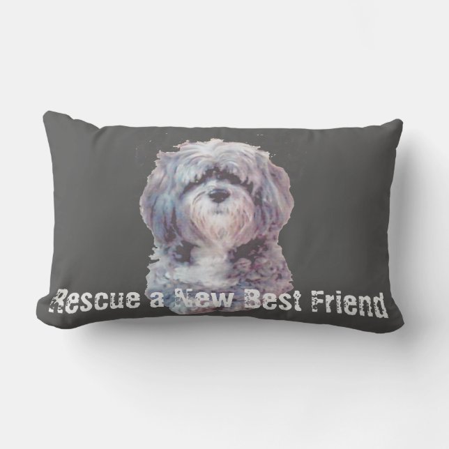Rescue Dog Lumbar Pillow Lumbarkudde (Framsida)