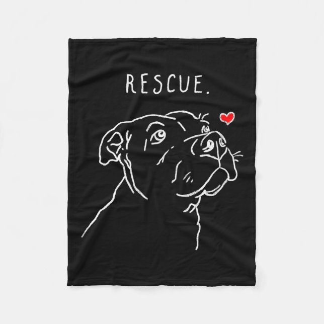 Rescue Dog, Tbull Drawing, Rescue Mom, Adopt Don't Fleecefilt (Framsidan)