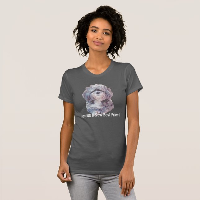 Rescue Dog TShirt T Shirt (Hel framsida)