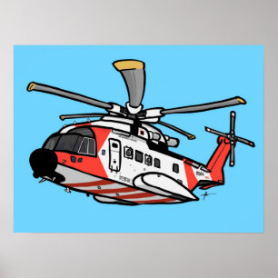 Rescue Helicopter Poster