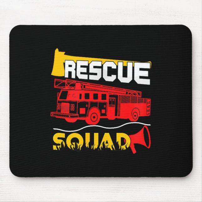 Rescue Squad Lifesaver Fireman Gift Proud Firefigh Musmatta (Framsidan)