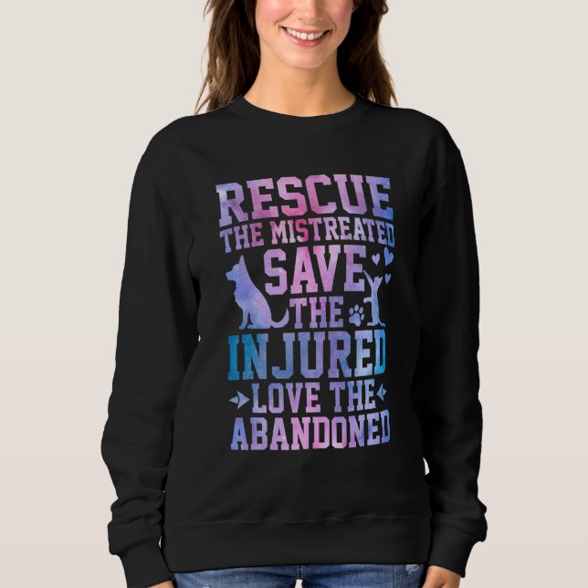 Rescue The Mistreated Save The Injured Love The Ab T Shirt (Framsida)